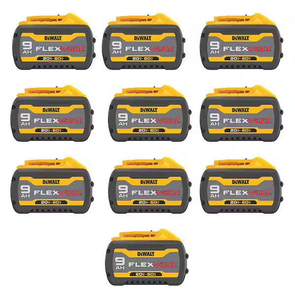 DeWalt FLEXVOLT 20 V/60 V MAX 9,0 Ah (10-pack)